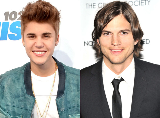 Justin Bieber, Ashton Kutcher Justin Bieber, Ashton Kutcher